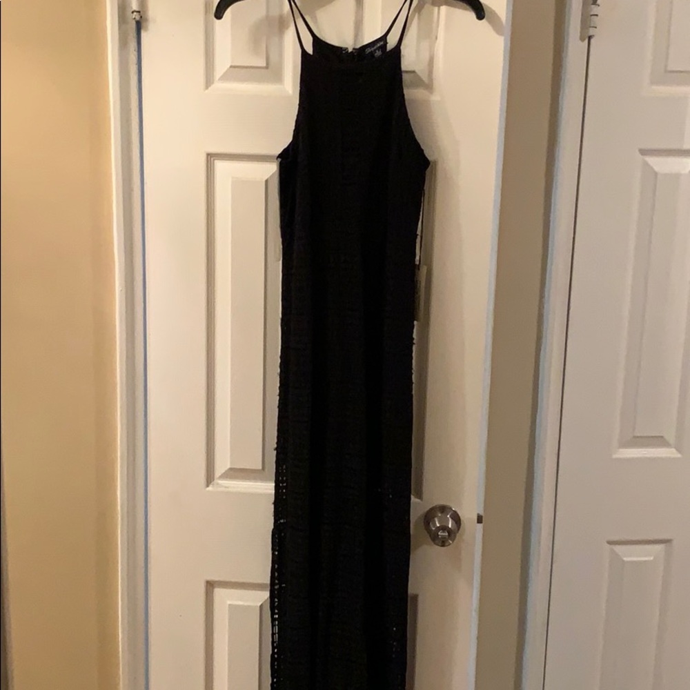 Black maxi dress